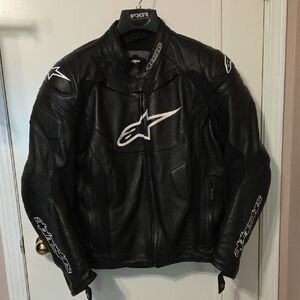 Alpinestars Black Leather Performance Jacket